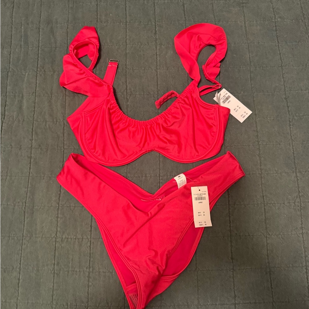 Abercrombie & Fitch Pink Bikini Swimwear